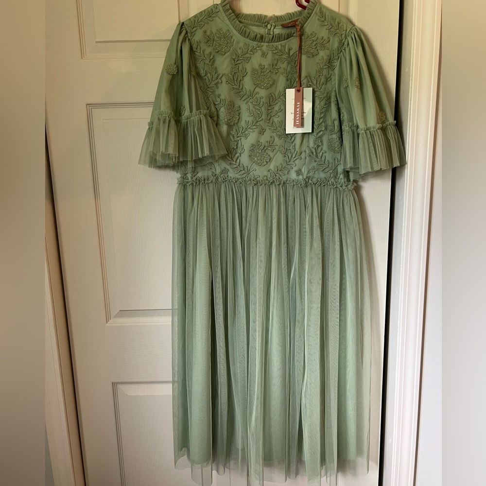 JessaKae 1X Juliette Dress in Sage. NWT.